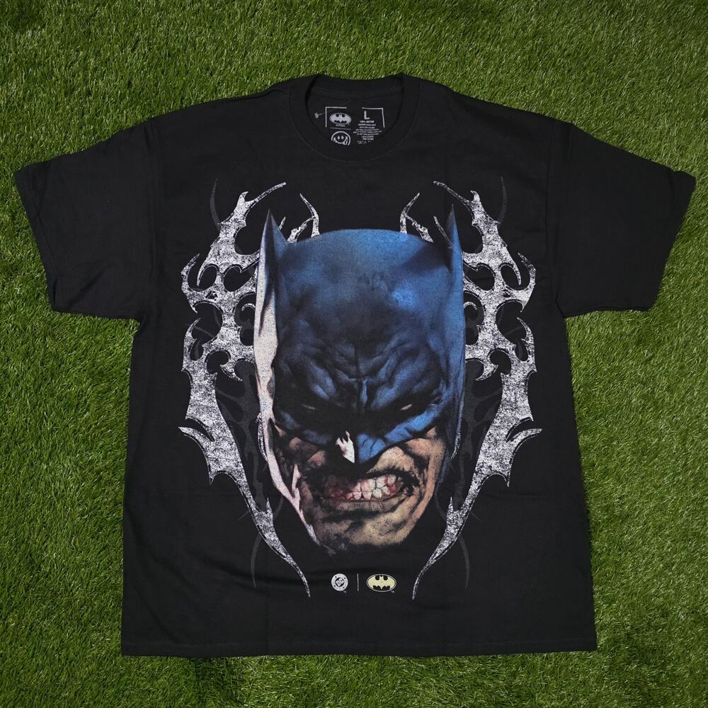 DC Comics Batman Wrath Graphic Crewneck T-Shirt Men's Sz Large Black Tee New